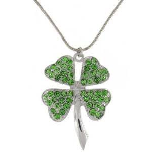 Four Leaf Clover SWAROVSKI Peridot Pendant Charm