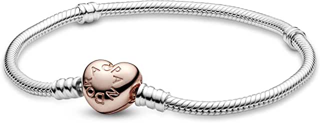 Gold Plated Hearts With Silver Chain Charm image