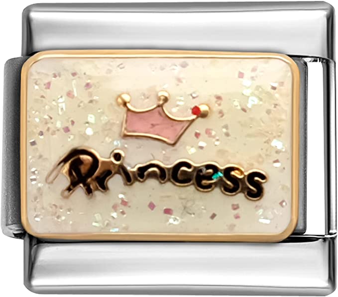 Italian Name Princess Crown Charm image