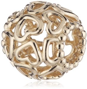 Pandora 14 Ct Yellow Gold Open Your Heart Charm