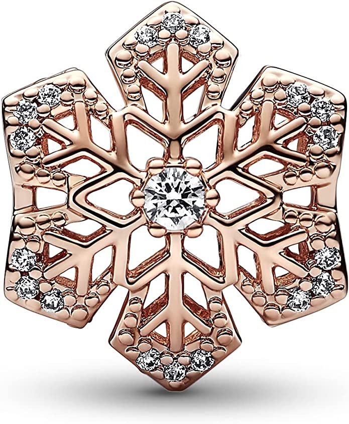 Pandora 14K Gold Snowflake Charm image