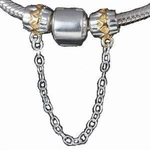 Pandora 14k Gold Hearts Chain Charm image