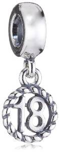 Pandora 18th Birthday Blue Bracelet Charm image