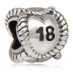 Pandora 18th Birthday Silver Milestone Charm image