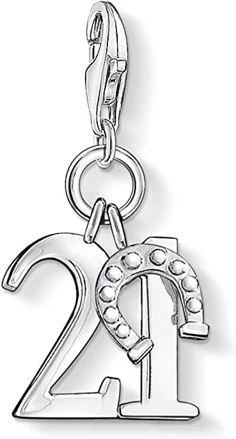 Pandora 21st Birthday Clip On Silver Charm image