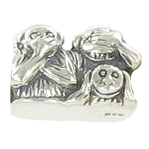 Pandora 3 Monkeys Charm