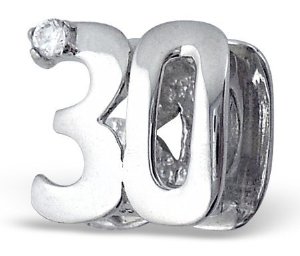 Pandora 30TH BIRTHDAY NUMBER 30 Charm