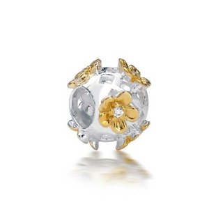 Pandora 3D CZ Flower Charm