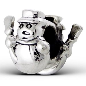 Pandora 3D Christmas Snowman Charm