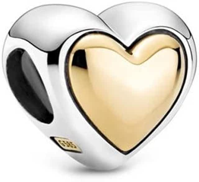 Pandora 9CT Yellow Gold Heart Charm image