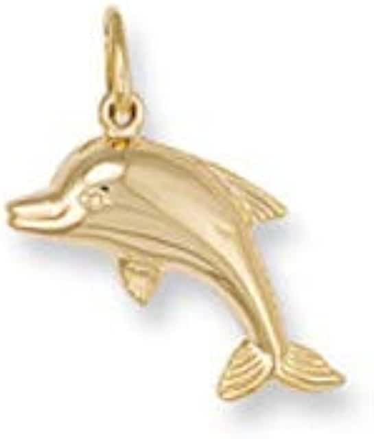 Pandora 9ct Yellow Gold Dolphin Pendant Charm image