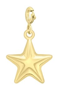 Pandora 9ct Yellow Gold Star Charm image