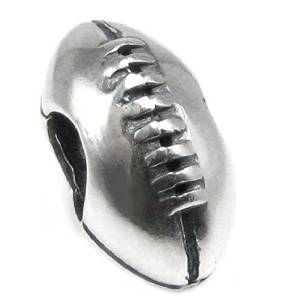 Pandora American Football Silver Charm