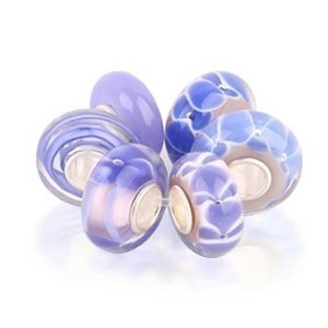 Pandora Amethyst Color Murano Glass Bundle Charm