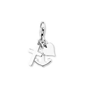 Pandora Anchor Heart Cross Spacer Charm