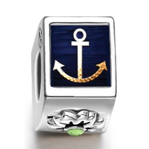 Pandora Anchor Symbol August Birthstone Photo Charm image