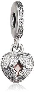 Pandora Angel Heart Crystal Stones Charm