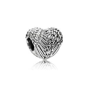 Pandora Angel Winged Heart Holding Baby Charm image