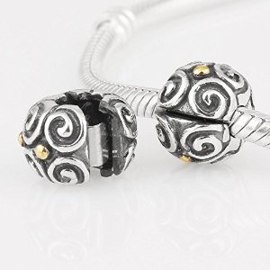 Pandora Antique Clasp Floral Charm