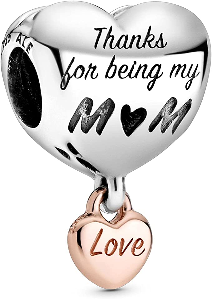 Pandora Antique Silver Dangle Love Charm image