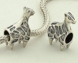 Pandora Antique Silver Giraffe Charm
