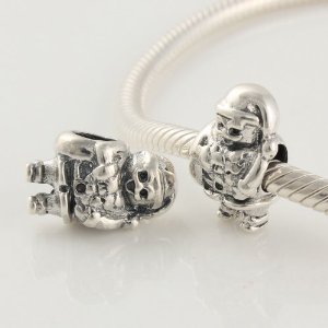 Pandora Antique Silver Santa Charm