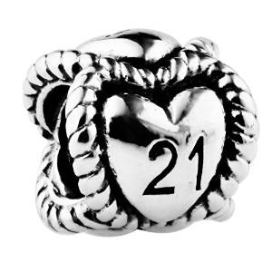 Pandora Antique Solid Birthday Milestone Charm