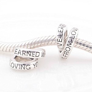 Pandora Antique Solid Loving You Charm