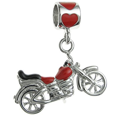 Pandora Antique Solid Motorcycle Charm image