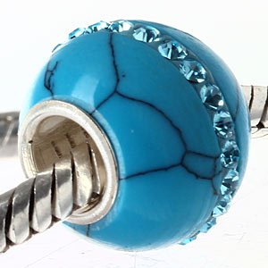 Pandora Aqua Crystal Turquoise Charm image