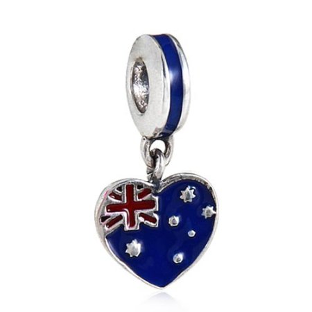 Pandora Australian Flag Heart Charm