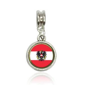 Pandora Austria Flag Heart Photo Charm image