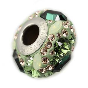 Pandora Austrian Emerald Green Pave Crystal Charm image