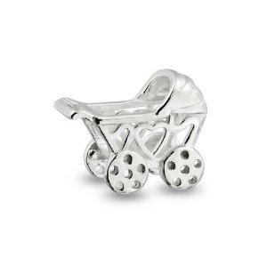 Pandora Baby Carriage Hearts Charm