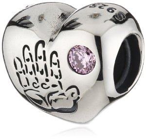 Pandora Baby Girl Pink CZ Charm image