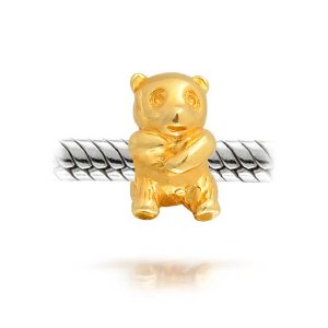 Pandora Baby Panda Gold Plated Charm image