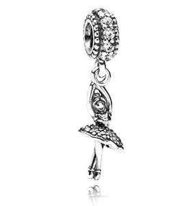 Pandora Ballerina Pendant CZ Charm image