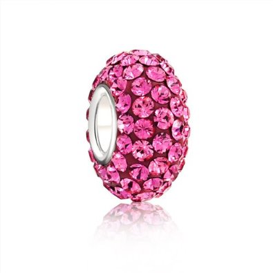 Pandora Barbie Pink Swarovski Crystal Charm image