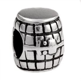 Pandora Beer Barrel Silver Charm image