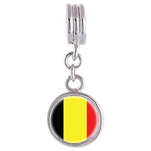 Pandora Belgium Flag Round Photo Charm