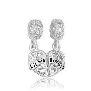 Pandora Big Sis Lil Sis Dangle Antique Charm image