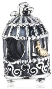 Pandora Birds Cage Silver Charm image