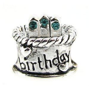 Pandora Birthday Cake With Blue Zircon Charm image