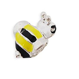 Pandora Black And Yellow Enamel Bumble Bee Charm image