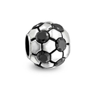 Pandora Black CZ Soccer Ball Charm