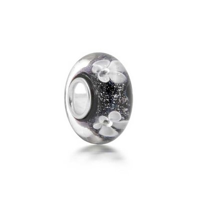 Pandora Black Clover Murano Glass Charm