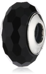 Pandora Black Faceted Crystal Charm