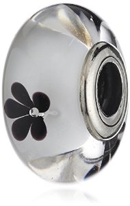 Pandora Black Glass Cherry Blossom Charm Charm image