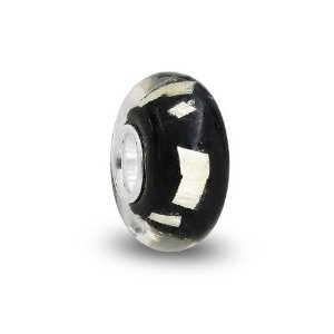 Pandora Black Metallic Glitter Murano Charm image