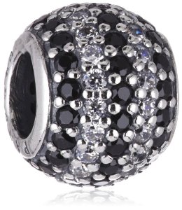 Pandora Black Nautical Pave Stripes CZ Charm